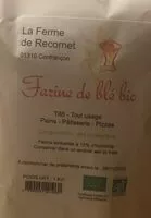 Mängden socker i farine de blé bio t65