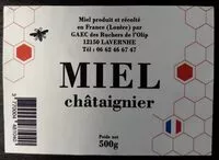 Mängden socker i Miel de châtaignier origine lozere 500g