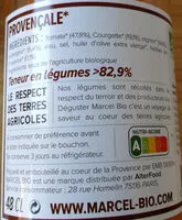 Mängden socker i Marcel Bio soupe Provencale