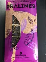 Mängden socker i Carrés De Chocolat Praliné Aux Ténébrions Bio & Naturellement Sans Gluten