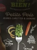 Mängden socker i Petits pois, jeunes carottes et oignons