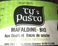 Mängden socker i Mafaldine bio aux oeufs et encre de seiche