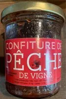 Mängden socker i Confiture de pêches de vigne