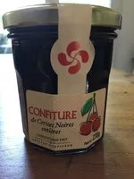 Mängden socker i Confiture de cerises noires entieres