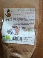 Mängden socker i Cacao cru bio
