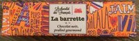 Mängden socker i La barrette Chocolat noir praliné