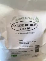 Mängden socker i Farine de blé type 80