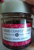 Mängden socker i Confiture fraise à la menthe poivrée