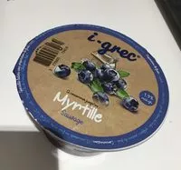 Mängden socker i Yaourt myrtille