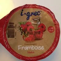 Mängden socker i I-grec Framboise