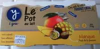 Mängden socker i Le pot au lait Mangue Fruit de la passion