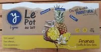 Mängden socker i Le pot au lait - Ananas