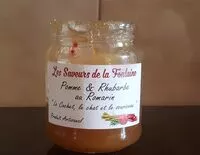 Mängden socker i Confiture pomme et rhubarbe au romarin