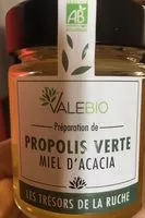 Mängden socker i Propolis verte Miel d'Acacia