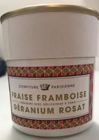 Mängden socker i Confiture Fraise Framboise et Géranium rosat