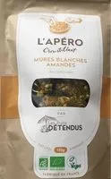 Mängden socker i Apéro Croustillant Mûres Blanches, Amandes Et Curcuma
