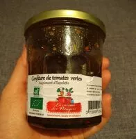 Mängden socker i Confiture de tomates vertes au piment d'Espelette