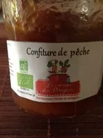 Mängden socker i Confiture de pêche 