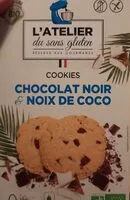 Mängden socker i Cookies Chocolat noir et coco