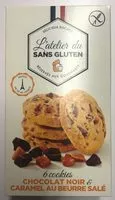 Mängden socker i Cookies chocolat noir & caramel au beurre salé