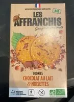 Mängden socker i Cookies chocolat au lait et noisettes  Les Affranchis