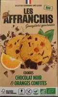 Mängden socker i Cookies chocolat noir et oranges confites