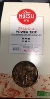 Mängden socker i Granola Power Trip : Cranberries & Mûres Blanches