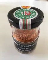 Mängden socker i Piment d'espelette A.O.P