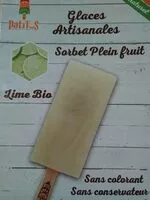 Mängden socker i Glaces artisanales sorbet plein fruit