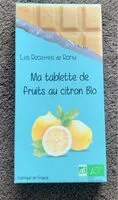 Mängden socker i Ma tablette de fruits au citron Bio
