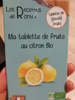 Mängden socker i Ma tablette de fruits au citron bio