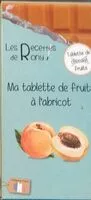Mängden socker i Ma tablette de fruits à l'abricot