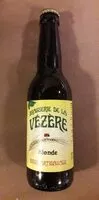 Amount of sugar in Bière blonde 33 cl brasserie de la Vezere