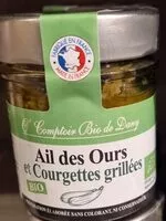 Mängden socker i Ail des ours et courgettes grillées