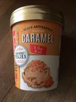 Mängden socker i Glace artisanale au caramel