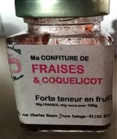 Mängden socker i Ma confiture de fraises & coquelicot