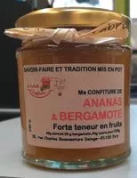 Mängden socker i Ma confiture Ananas&bergamote