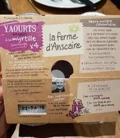 Mängden socker i Yaourt Brassé Myrtille Fabrik d'Anscaire