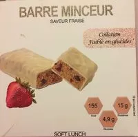 Mängden socker i Barre minceur saveur fraise