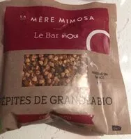 Mängden socker i Pépites de granola bio