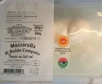 Mängden socker i Mozzarella di Bufala Campana au lait cru