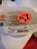 Mängden socker i Mozzarella di bubufala campana fumée
