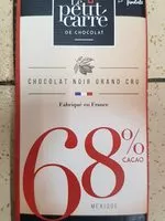 Mängden socker i Chocolat noir - Mexique 68%