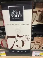 Mängden socker i Chocolat noir grand cru 75% cacao