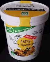 Mängden socker i Pâtes au curry et légumes d'été bio