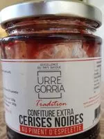 Mängden socker i Confiture extra cerises noires au piment d'espelette