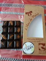 Mängden socker i Chocolat noir de couverture 70% de cacao-amande