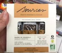 Mängden socker i Barre de granola chocolat noisettes