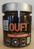 Mängden socker i OUF! La pâte à tartiner Cacao Cacahuètes