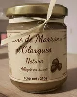 Mängden socker i Crème de marrons d'Olargues